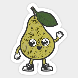 Pear Boy Sticker